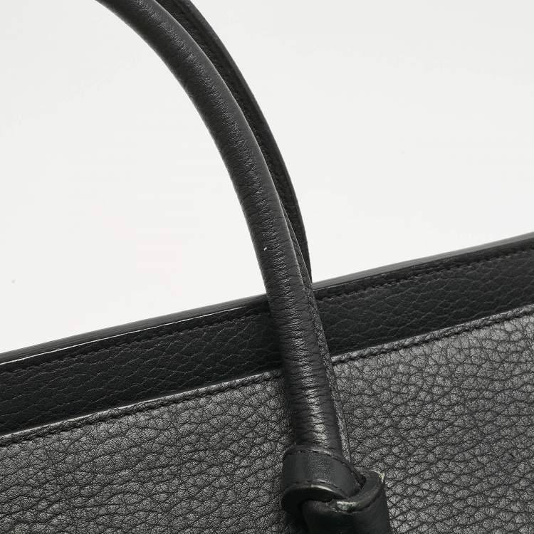 Pre Owned Celine Black Leather Mini Tie Tote