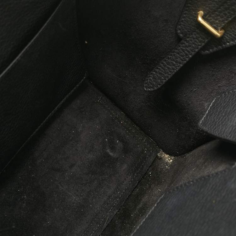 Pre Owned Celine Black Leather Mini Tie Tote