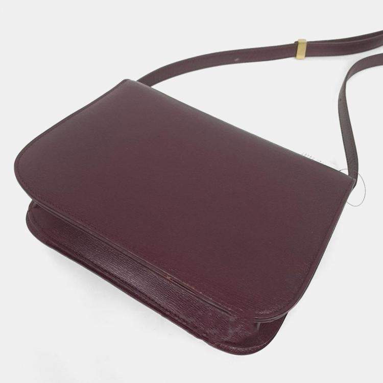 Pre Owned Celine Purple Classic Leather Box Bag