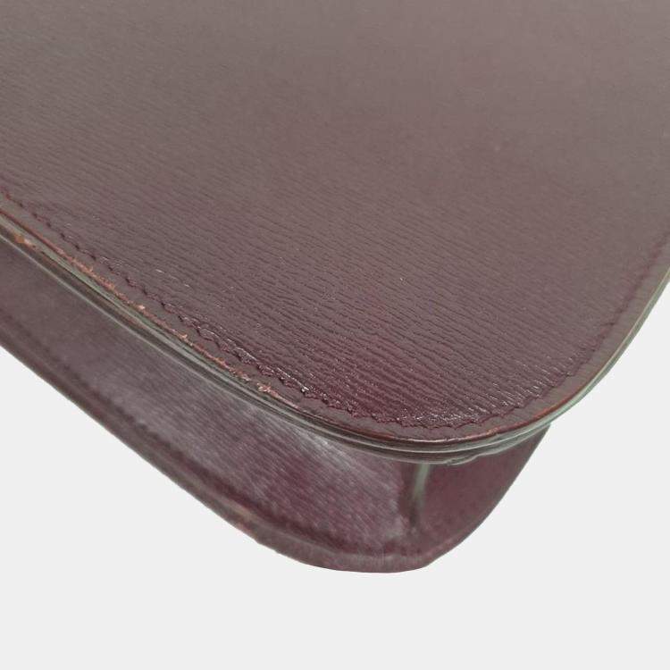 Pre Owned Celine Purple Classic Leather Box Bag