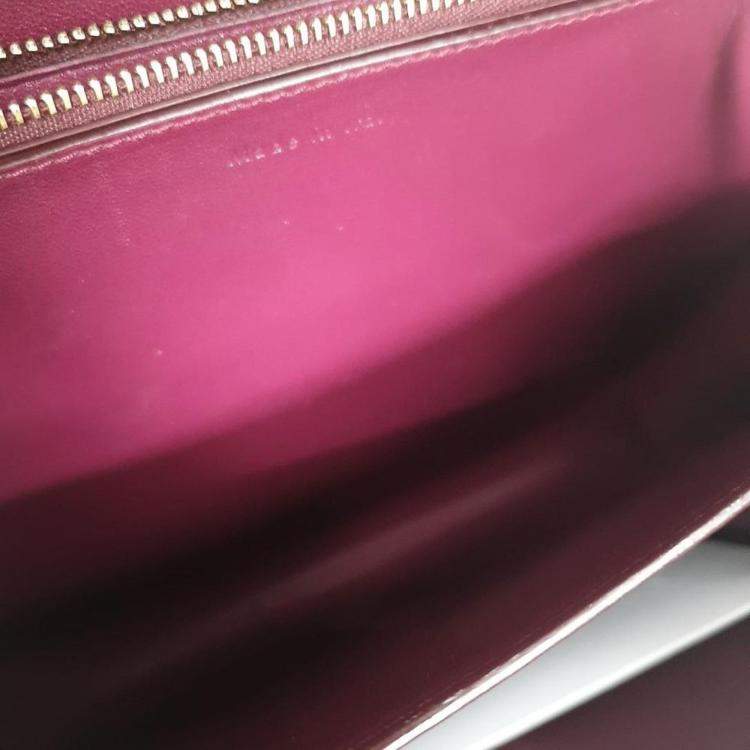 Pre Owned Celine Purple Classic Leather Box Bag