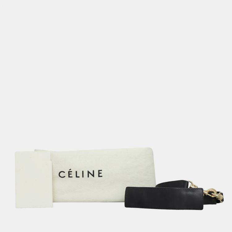 Pre Owned Celine Multicolor Python Trapeze Tote Bag