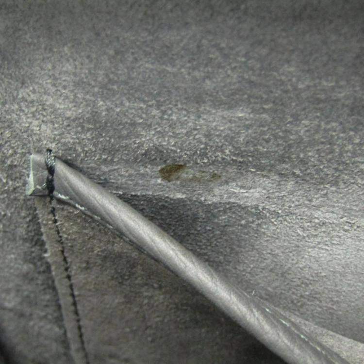 Pre Owned Celine Luggage Nano Gray Leather Top Handle Bag