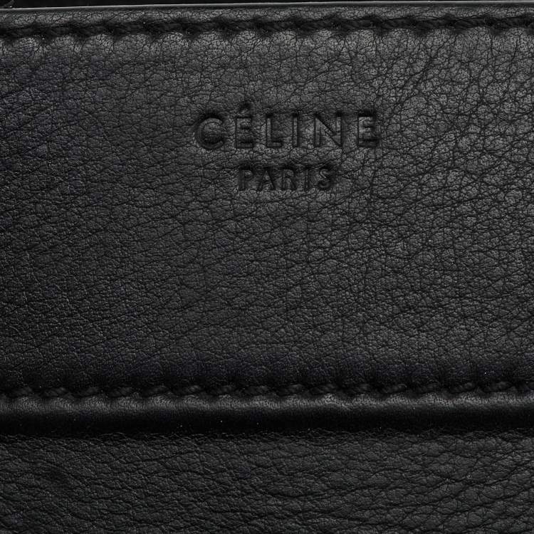 Pre Owned Celine Black Leather Large Phantom Luggage Tote