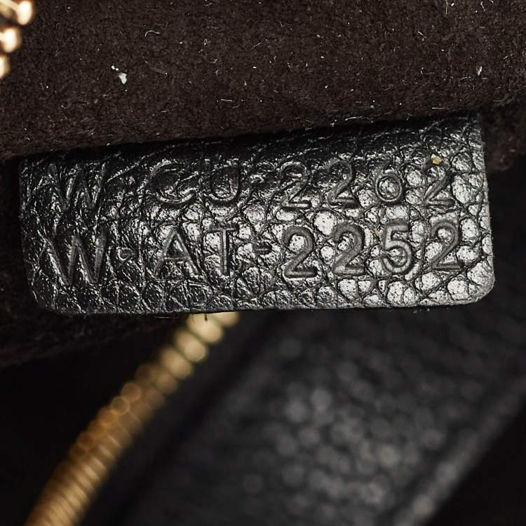 Pre Owned Celine Black Leather Medium Cabas Phantom Tote