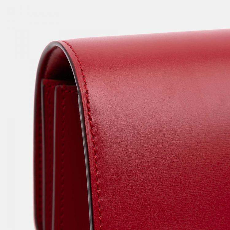 Pre Owned Celine Red Small Calfskin Classic Box