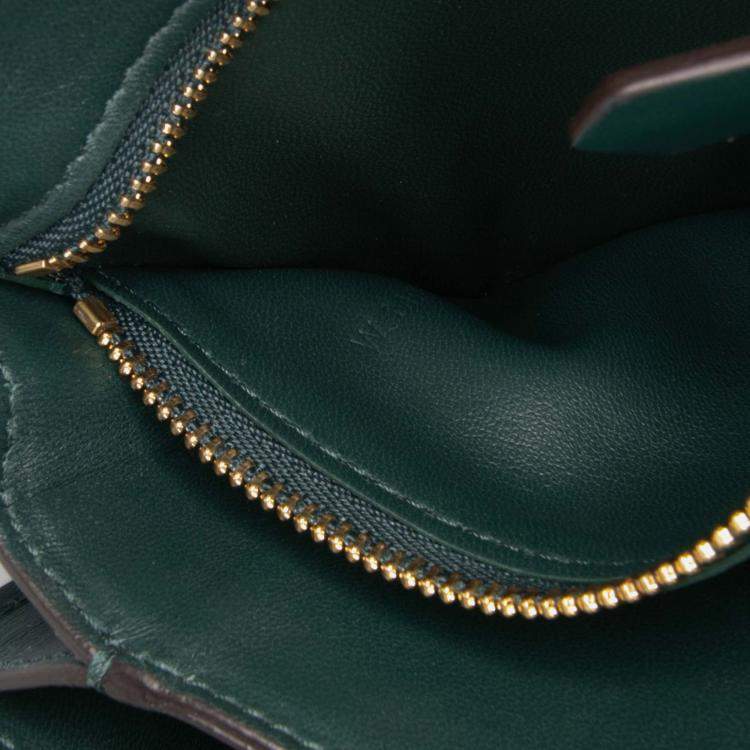 Pre Owned Celine Green Small Calfskin Classic Box