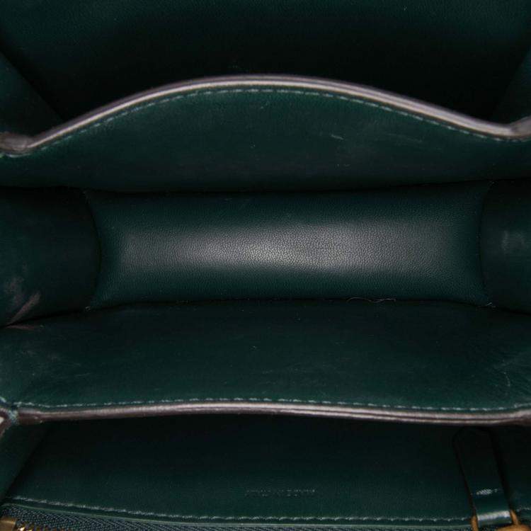 Pre Owned Celine Green Small Calfskin Classic Box