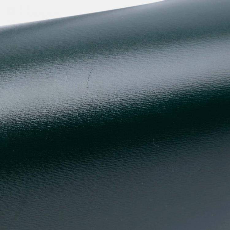 Pre Owned Celine Green Small Calfskin Classic Box