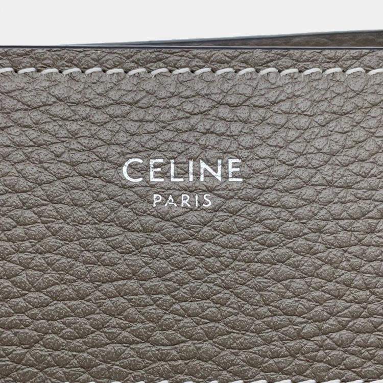 Pre Owned Celine Luggage Shopper Micro Suri Leather Tote Bag
