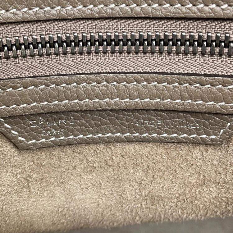 Pre Owned Celine Luggage Micro Shopper Suri Leather Tote Bag