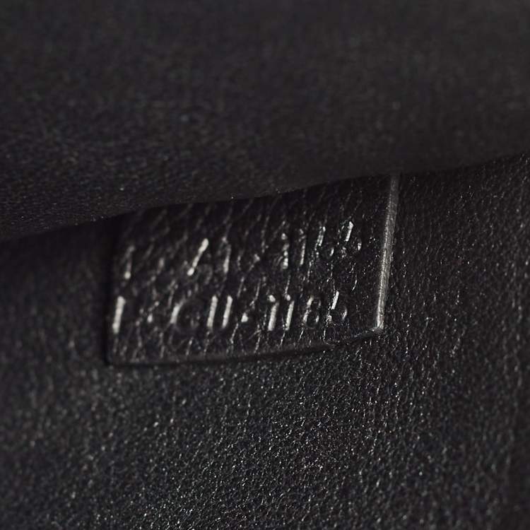 Pre Owned Celine Black Leather and Suede Medium Trapeze Top Handle Bag
