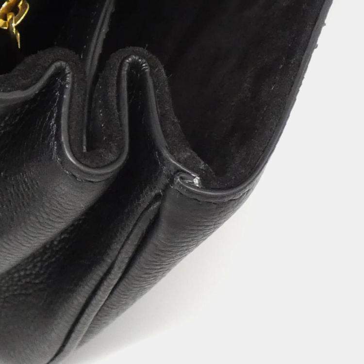 Pre Owned Celine Soft 16 Teen Black Leather Shoulder Bag
