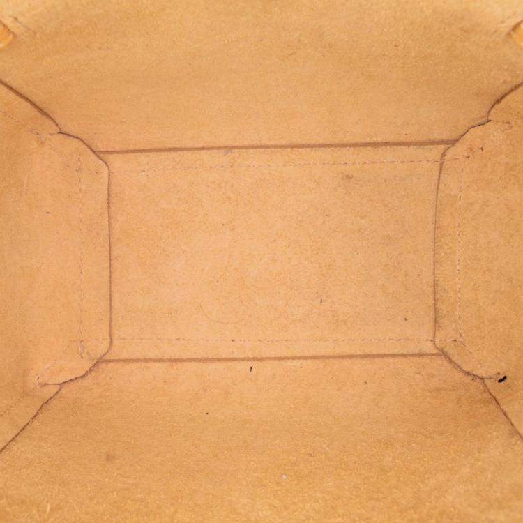 Pre Owned Celine Yellow Pico Grained Calfskin Belt Bag