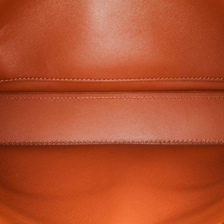 Pre Owned Celine Brown Triomphe Coated Canvas Chain Shoulder Bag