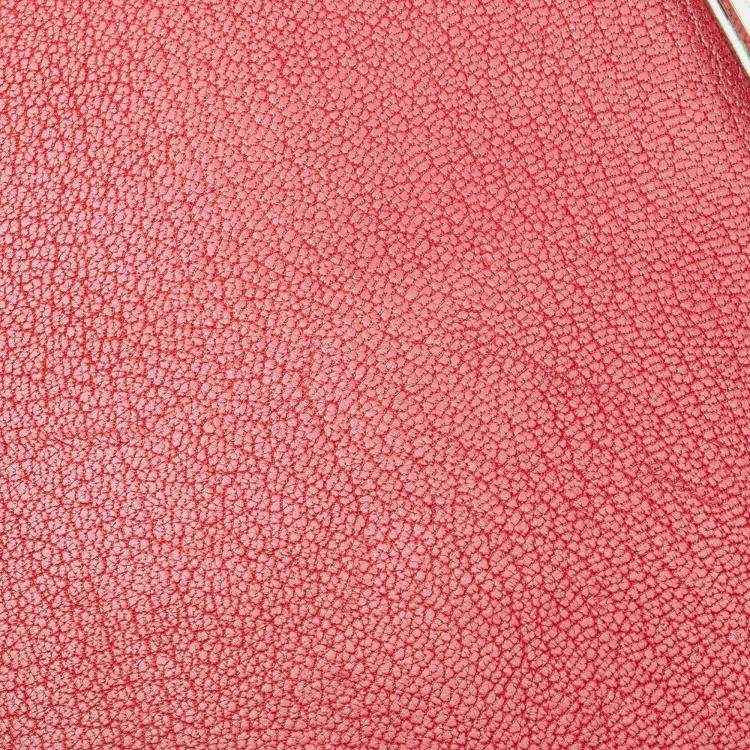 Pre Owned Celine Red Medium Calfskin Classic Box