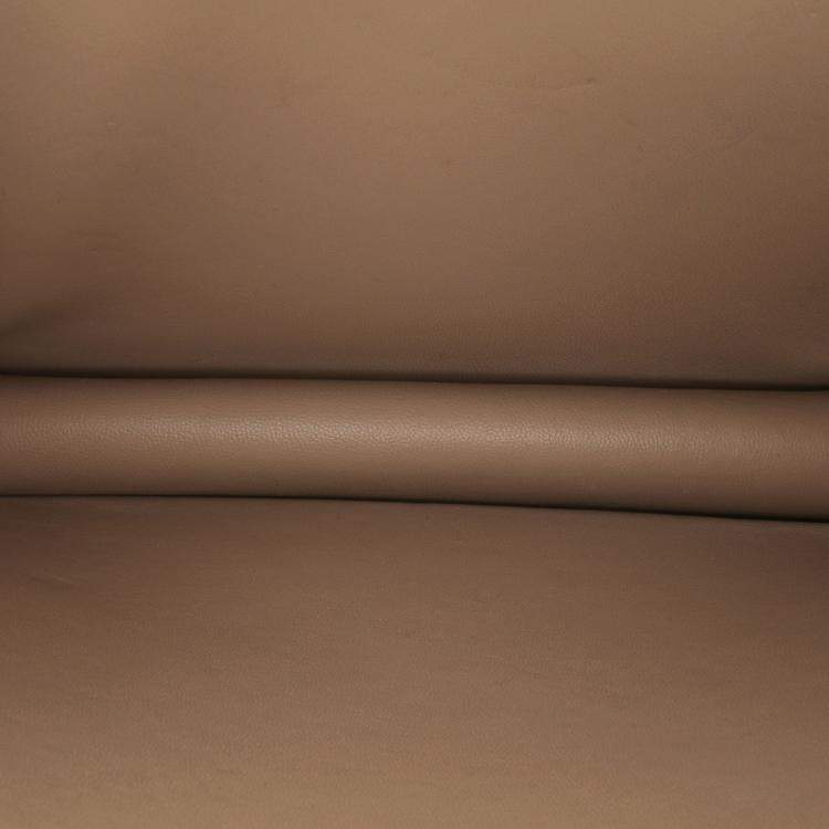 Pre Owned Celine Beige Medium Calfskin Classic Box  Shoulder Bag