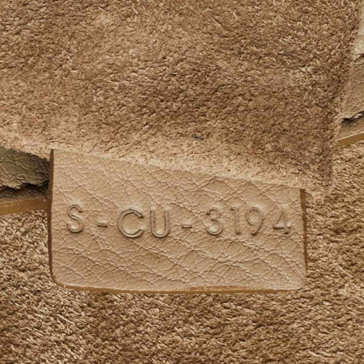 Pre Owned Celine Beige Leather Medium Phantom Luggage Tote