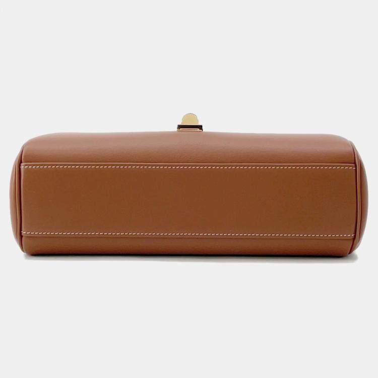Pre Owned Celine Teen Soft 16 Tan Leather Shoulder Bag