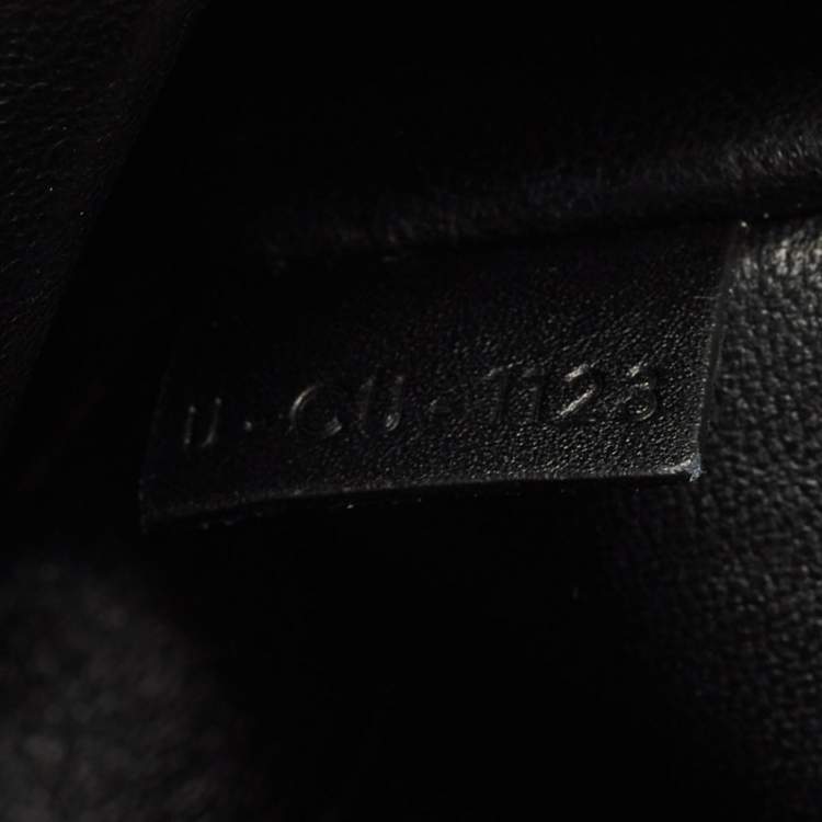 Pre Owned Celine Tri Color Leather and Canvas Medium Trapeze Bag
