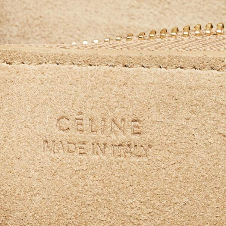 Pre Owned Celine White Leather Small Ring Satchel