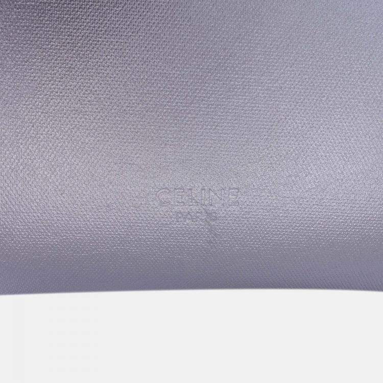 Pre Owned Celine Grey Nano Laminated Calfskin Belt Bag