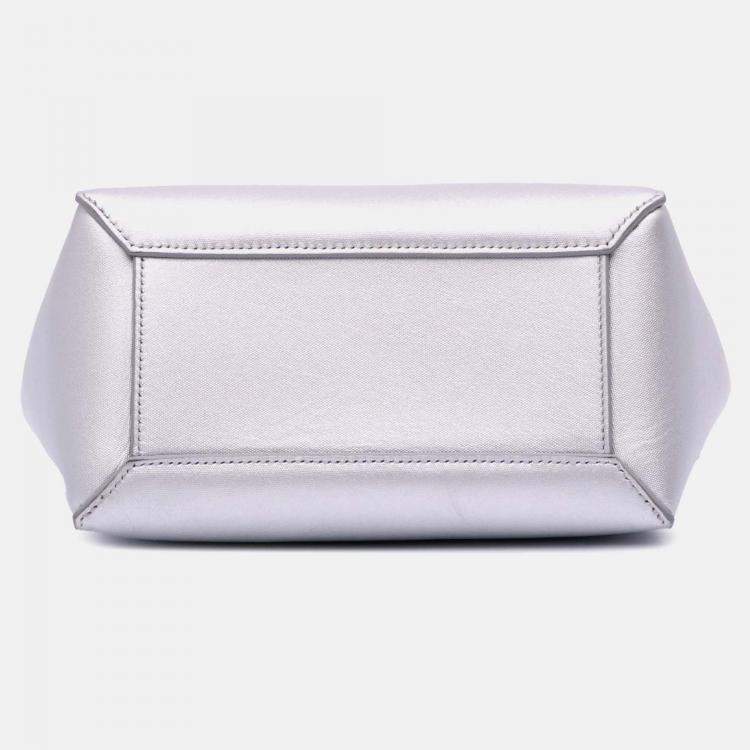 Pre Owned Celine Grey Nano Laminated Calfskin Belt Bag