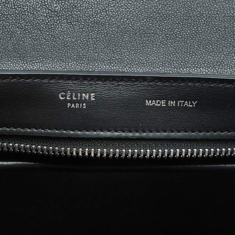 Pre Owned Celine Tricolor Leather and Suede Small Trapeze Top Handle Bag