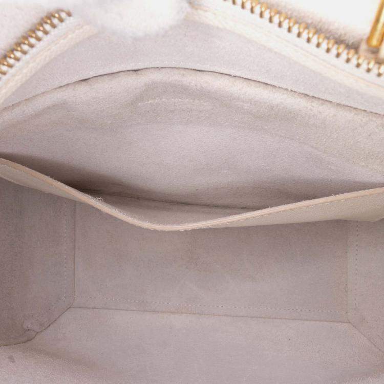 Pre Owned Celine Beige Micro Grained Calfskin Belt Bag