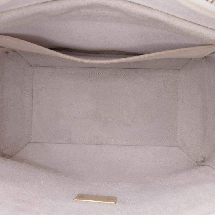 Pre Owned Celine Beige Micro Grained Calfskin Belt Bag