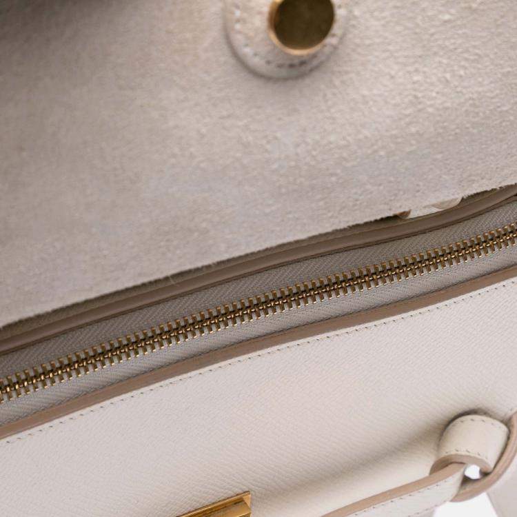 Pre Owned Celine Beige Micro Grained Calfskin Belt Bag
