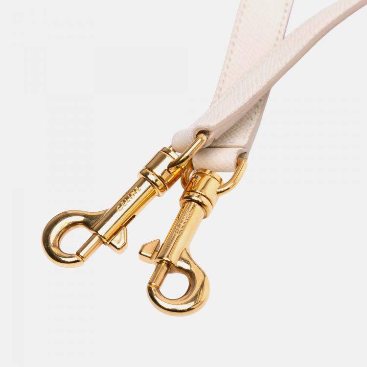 Pre Owned Celine Beige Micro Grained Calfskin Belt Bag