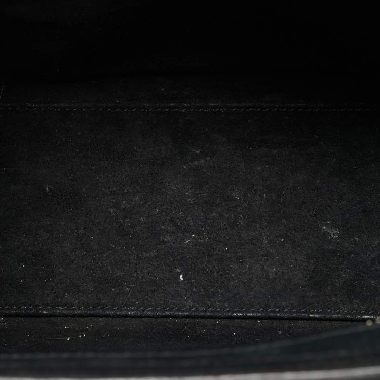 Pre Owned Celine Black Leather Nano Luggage Tote