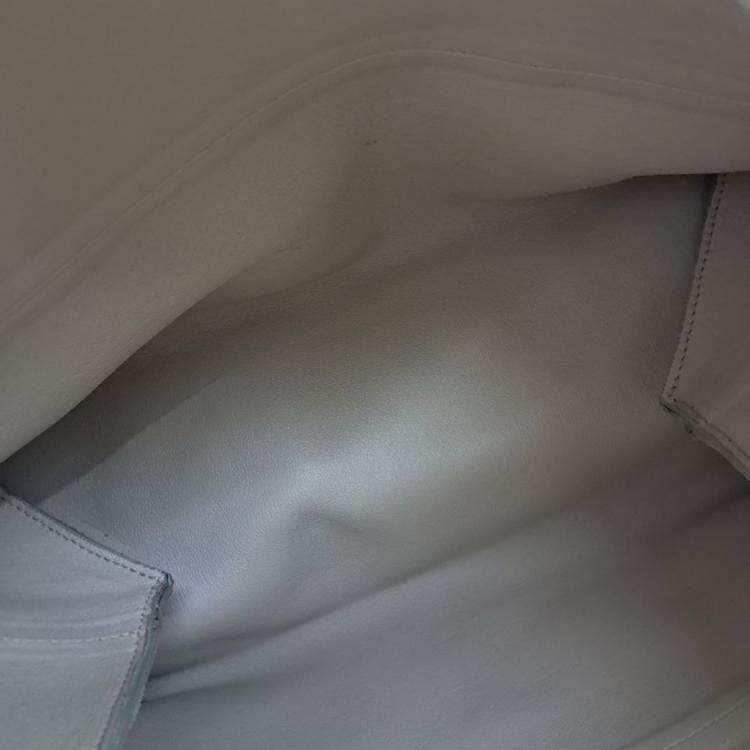Pre Owned Celine Black White Leather All Soft Bag