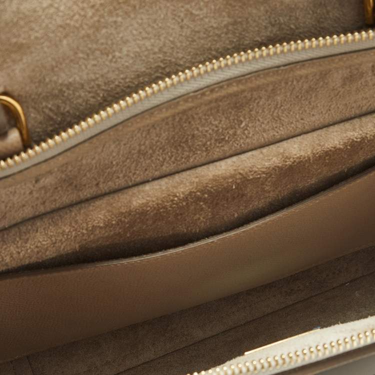 Pre Owned Celine Beige Leather Micro Belt Bag