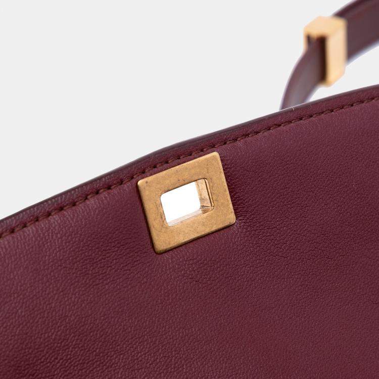 Pre Owned Celine Red Small Calfskin Classic Box