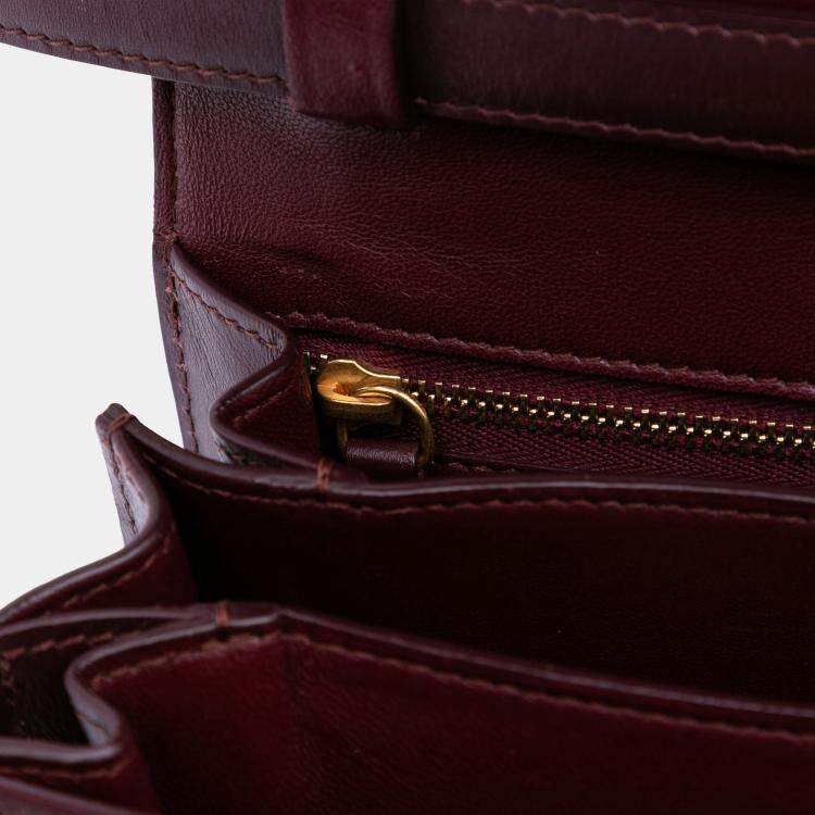 Pre Owned Celine Red Small Calfskin Classic Box
