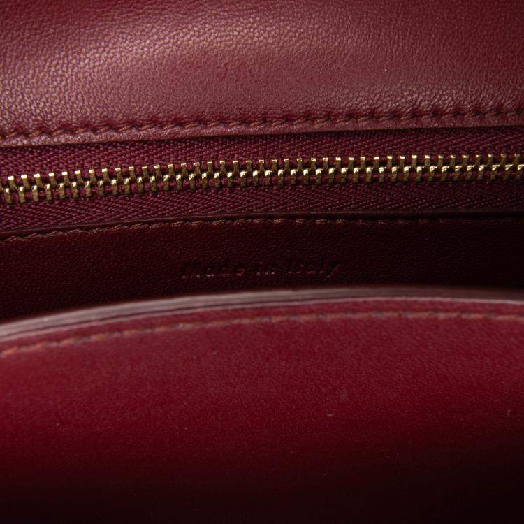 Pre Owned Celine Red Small Calfskin Classic Box