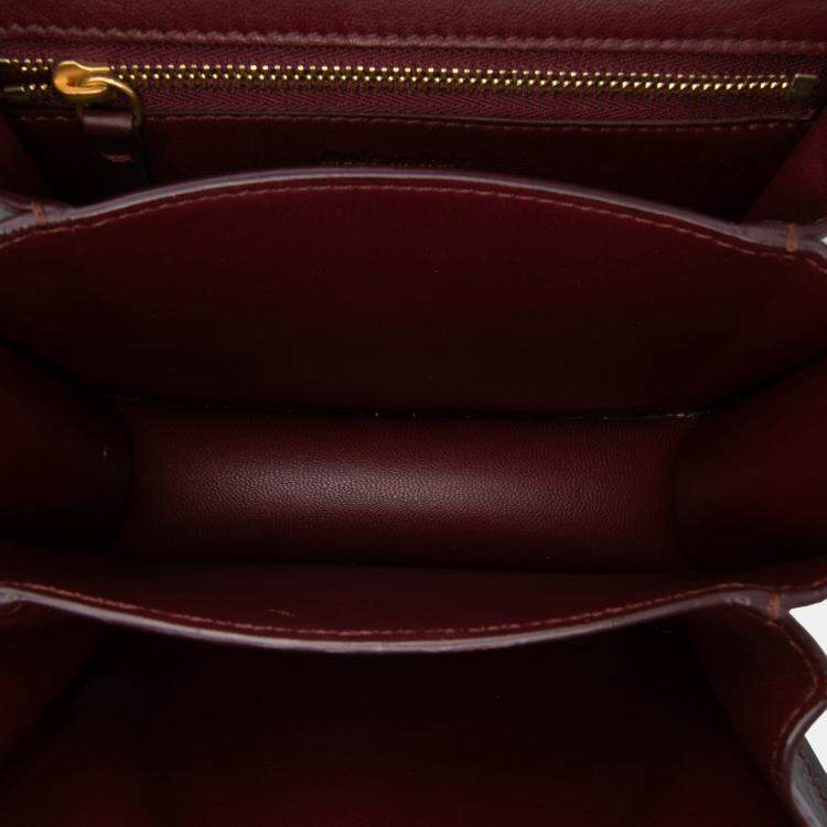 Pre Owned Celine Red Small Calfskin Classic Box