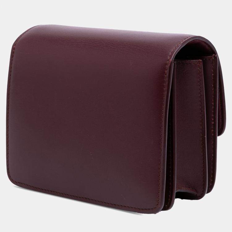 Pre Owned Celine Red Small Calfskin Classic Box