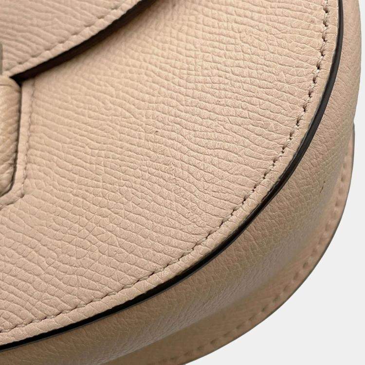 Pre Owned Celine Trotter Small Jasmin Flower Leather Shoulder Bag
