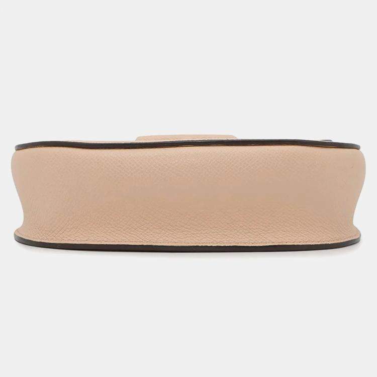 Pre Owned Celine Trotter Small Jasmin Flower Leather Shoulder Bag