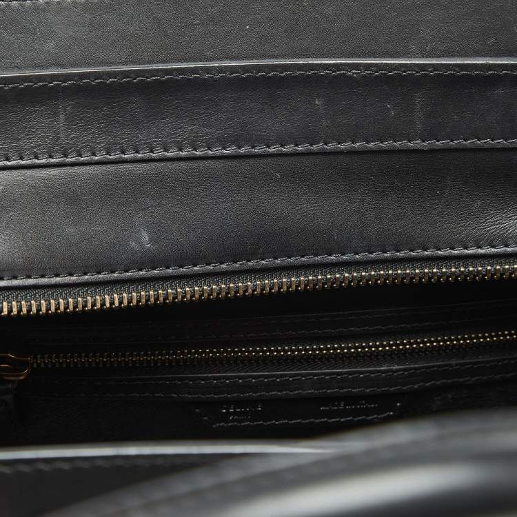 Pre Owned Celine Tricolor Calf Hair and Leather Mini Luggage Tote