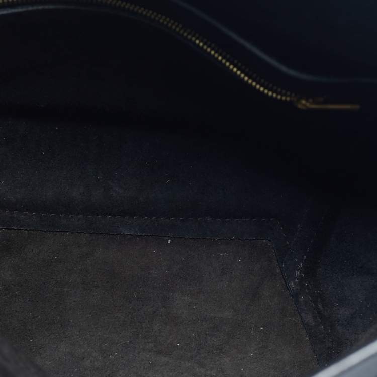 Pre Owned Celine Black Leather Small Sangle Bucket Bag
