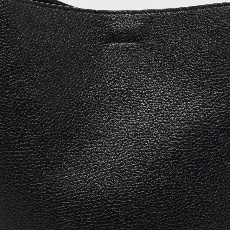 Pre Owned Celine Black Leather Small Sangle Bucket Bag