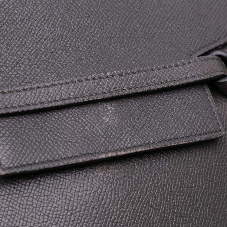 Pre Owned Celine Grey Nano Grained Calfskin Belt Bag