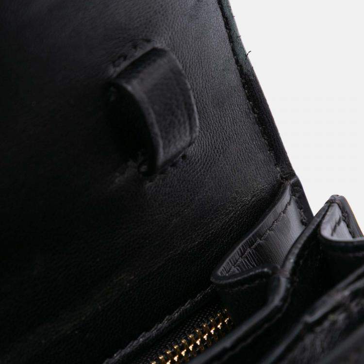 Pre Owned Celine Black Small Calfskin Classic Box