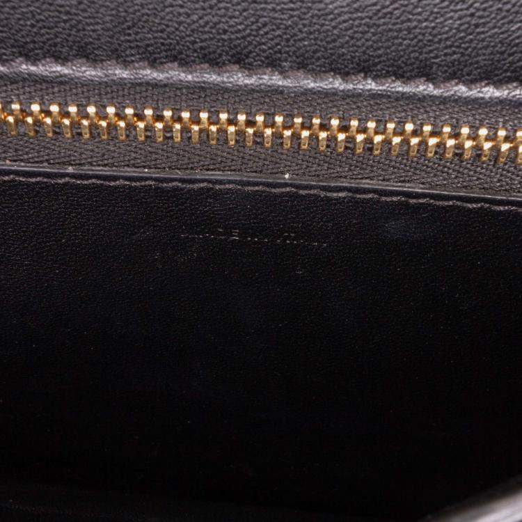 Pre Owned Celine Black Small Calfskin Classic Box