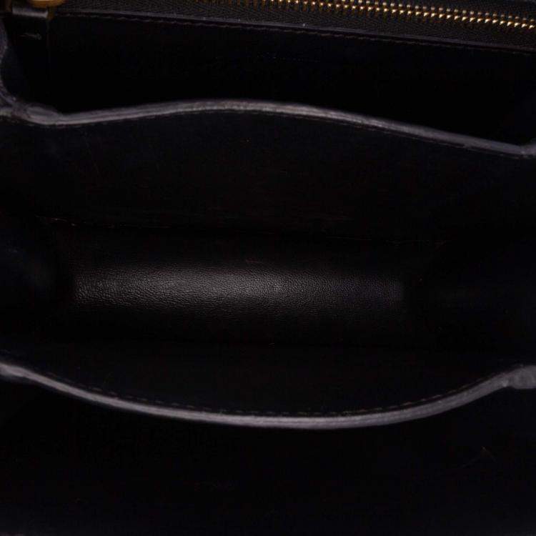 Pre Owned Celine Black Small Calfskin Classic Box