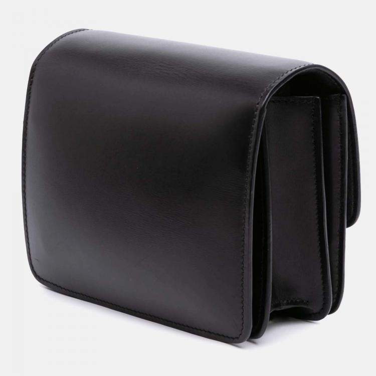 Pre Owned Celine Black Small Calfskin Classic Box